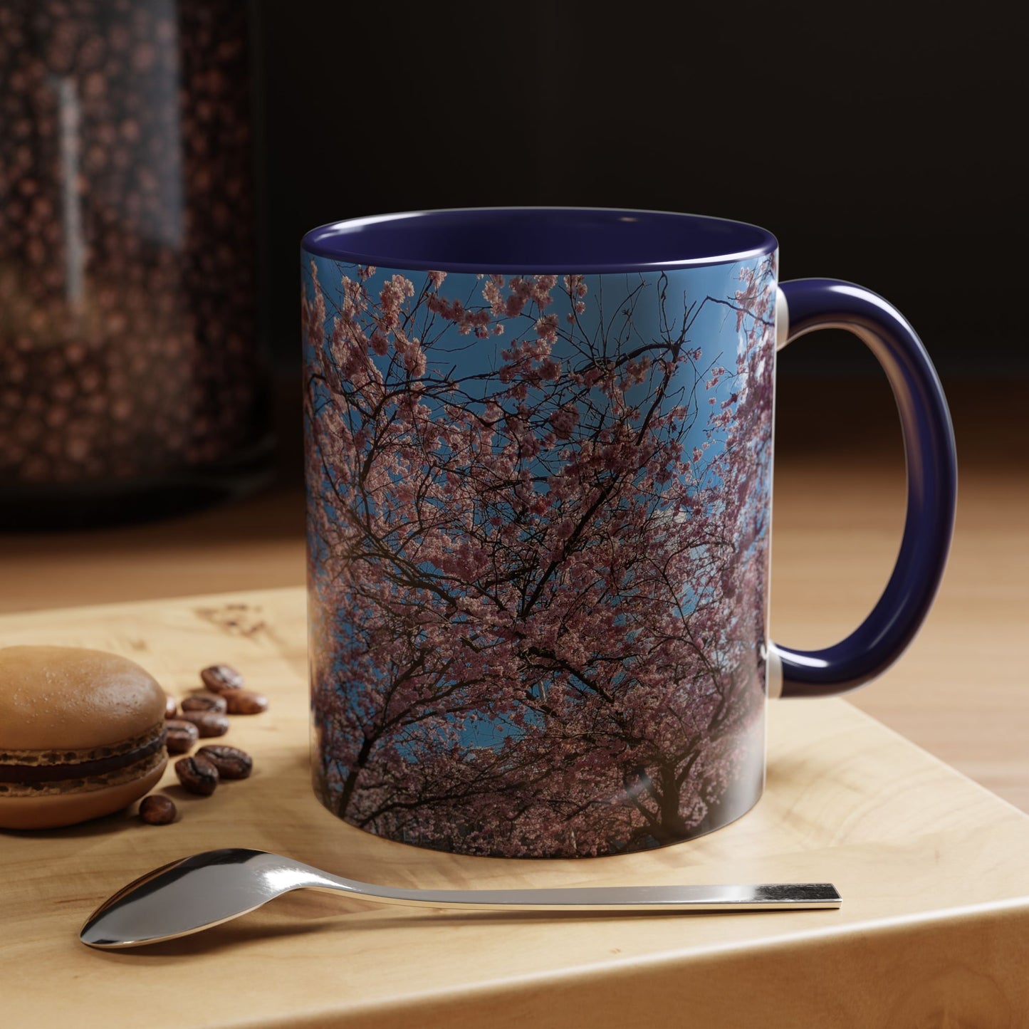 Tasses décoratives Écosse en gros plan - Scènes variées (bleu marine)