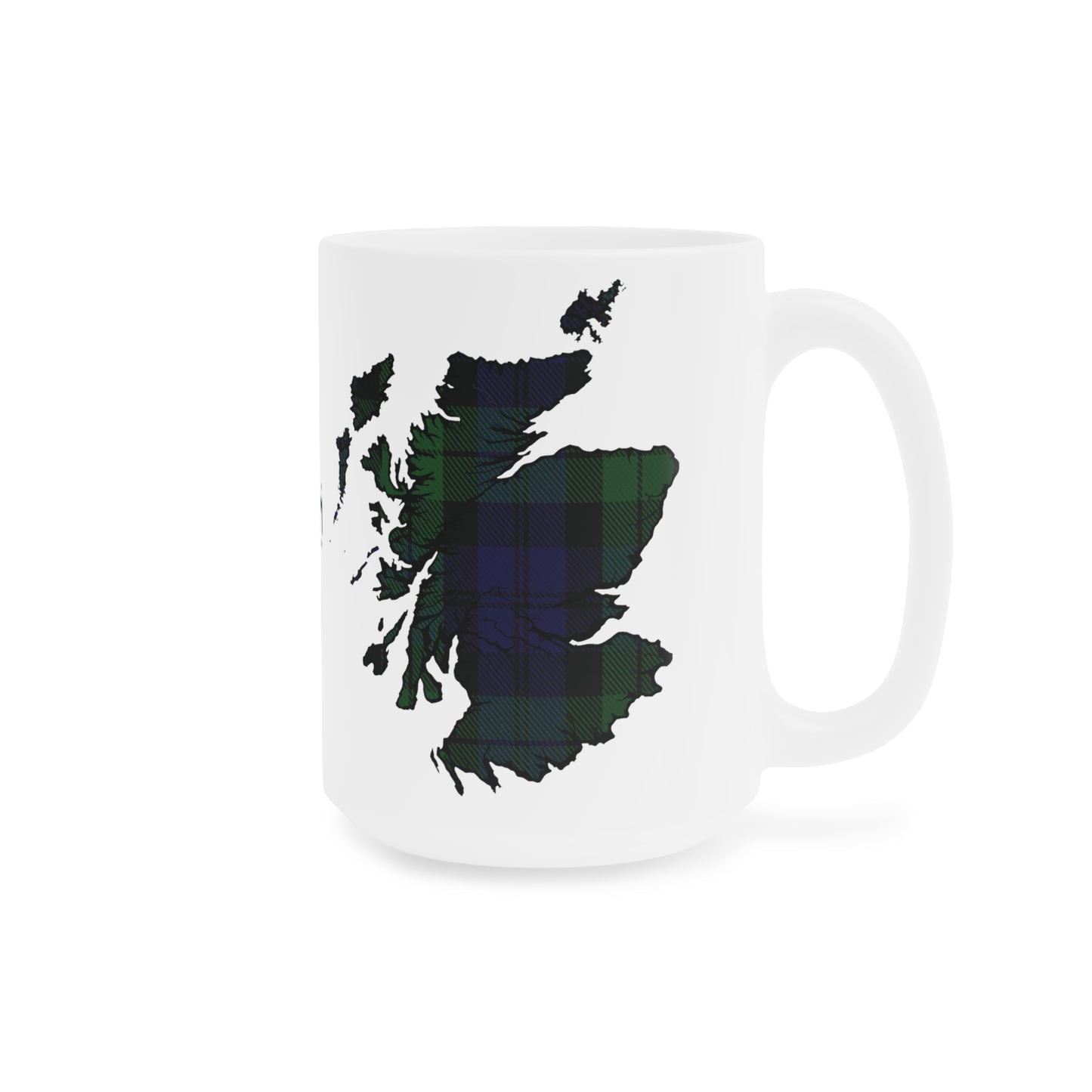 Mug carte écossaise en tartan – Black Watch Tartan, différentes tailles