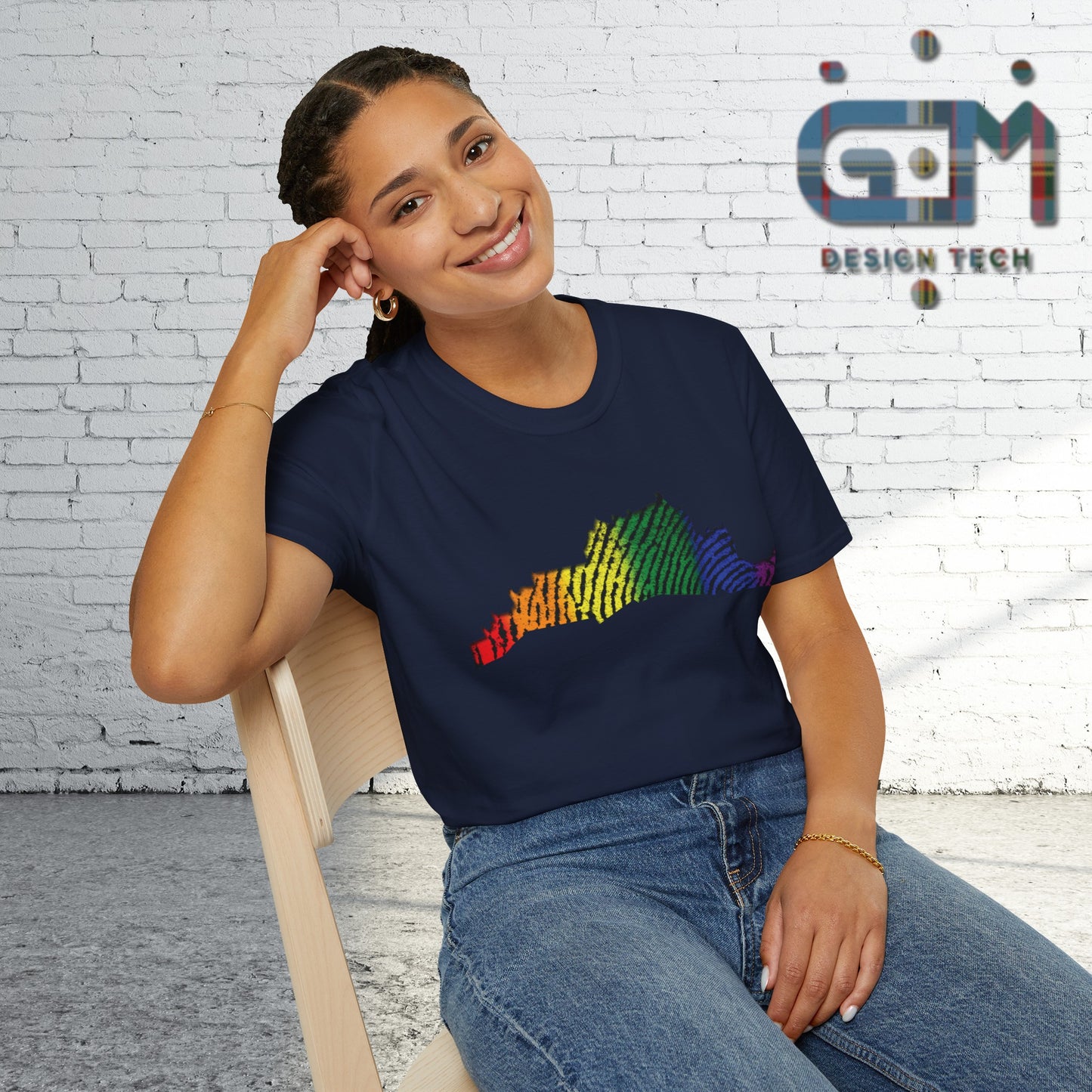 Edinburgh Castle Pride Fingerprint Art Unisex T-Shirt