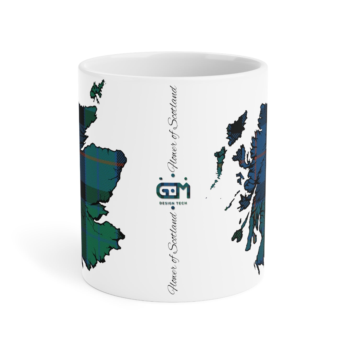 Tasse de carte de tartan d’Écosse - Tartan de fleur d’Écosse, différentes tailles