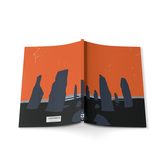 Scotland Art A5 Softcover Notebook - Silhouettes