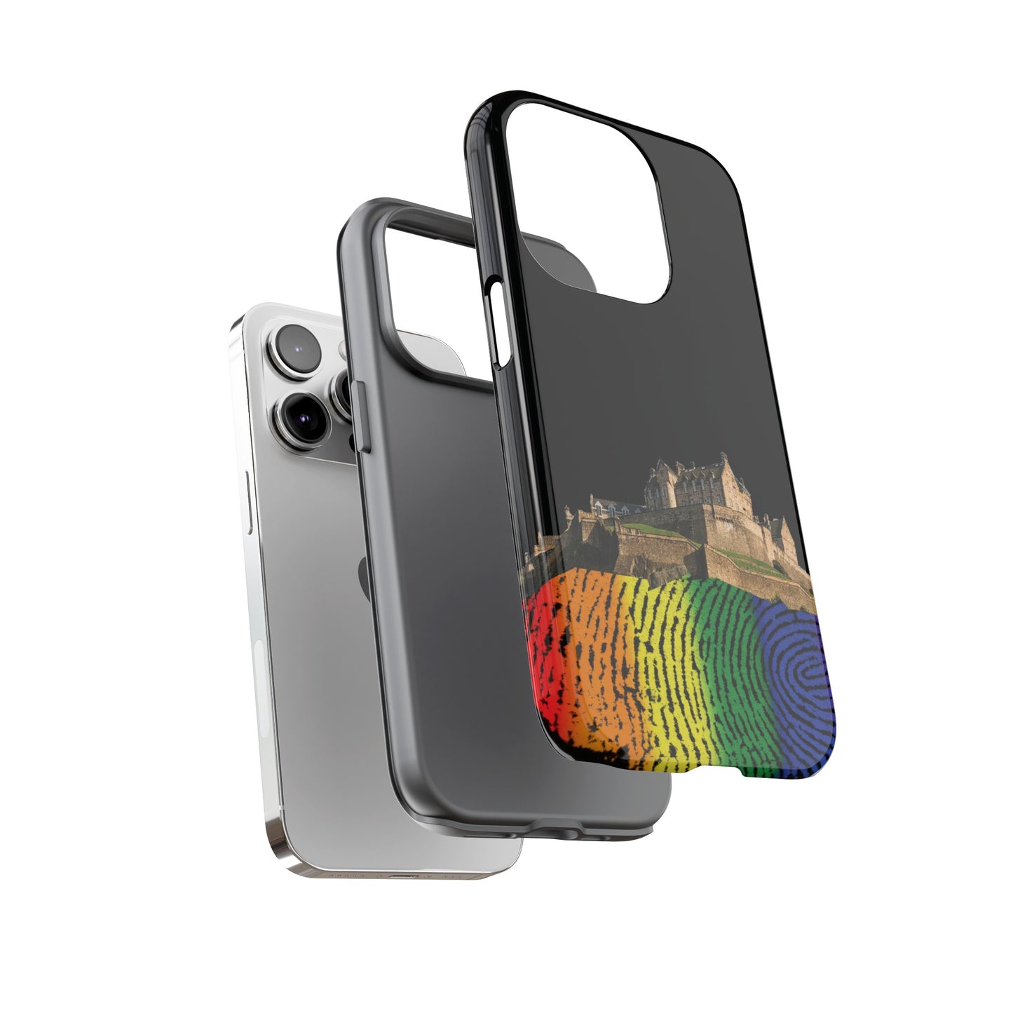 Edinburgh Castle Pride Rockface Phone Case - Fingerprint, Various