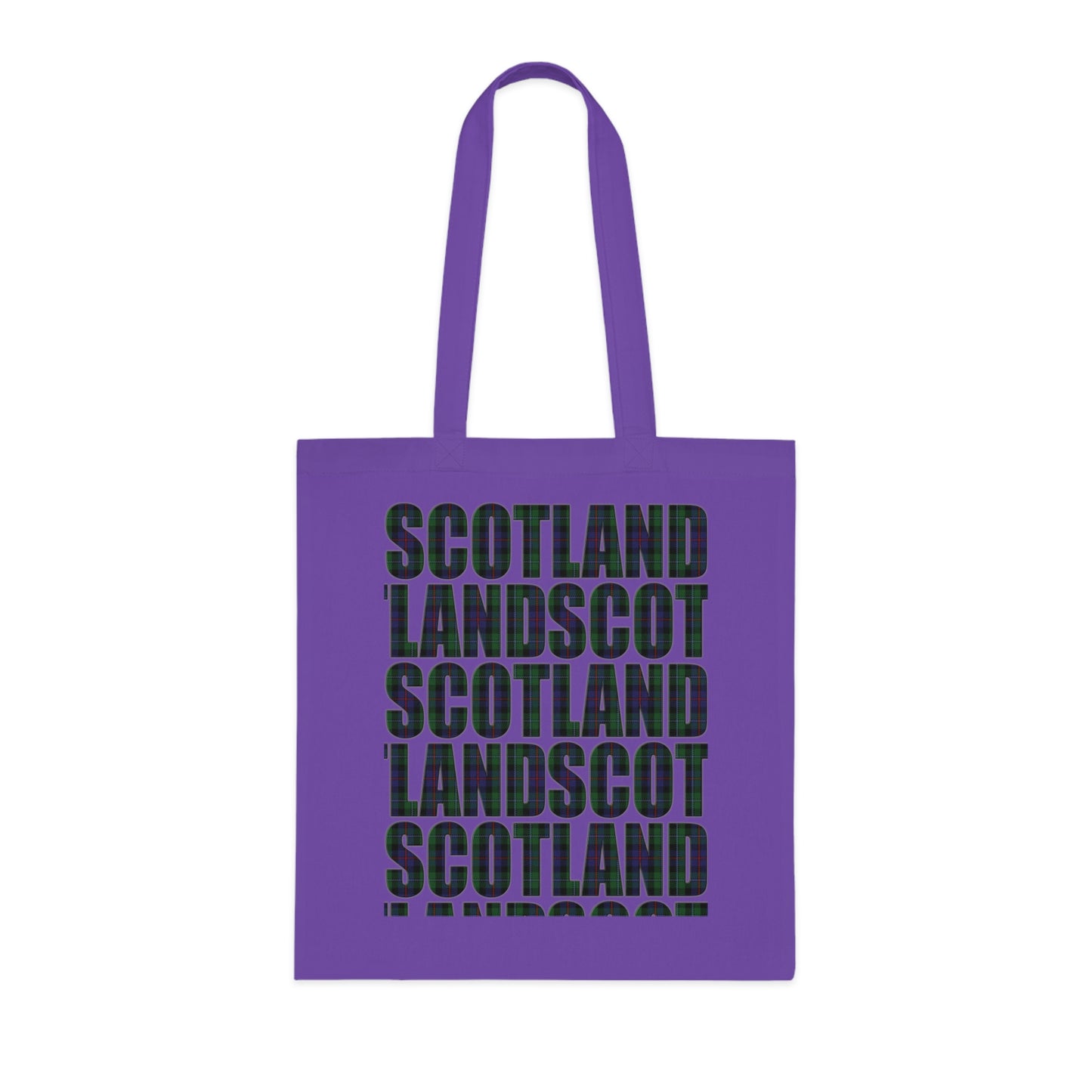 Sac fourre-tout en coton réversible avec carte tartan d'Écosse - Argyle Tartan