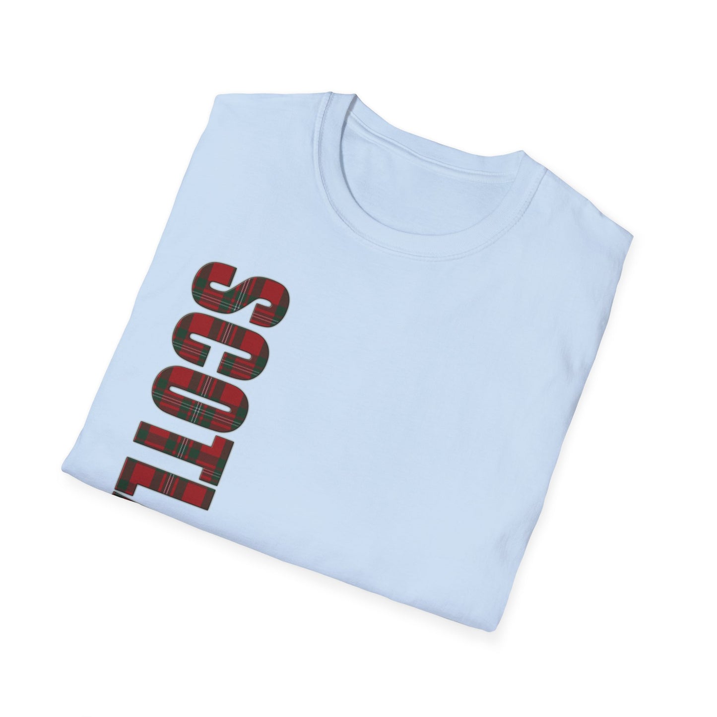 Tartan Scotland Lettrage Softstyle T-shirt unisexe, MacGregor Tartan Tee