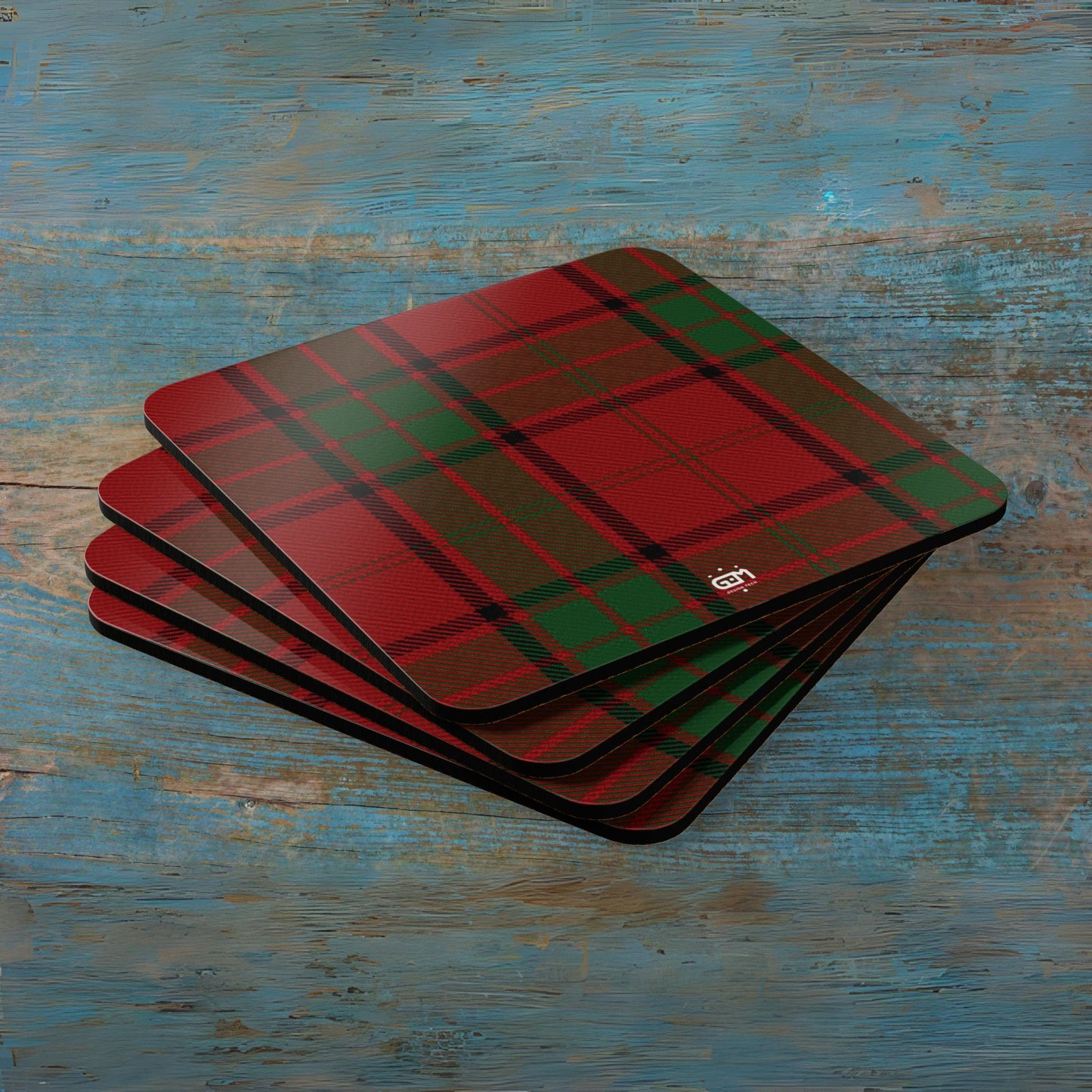 Scottish Tartan Cork Coaster Set (M/Mc/Mac)
