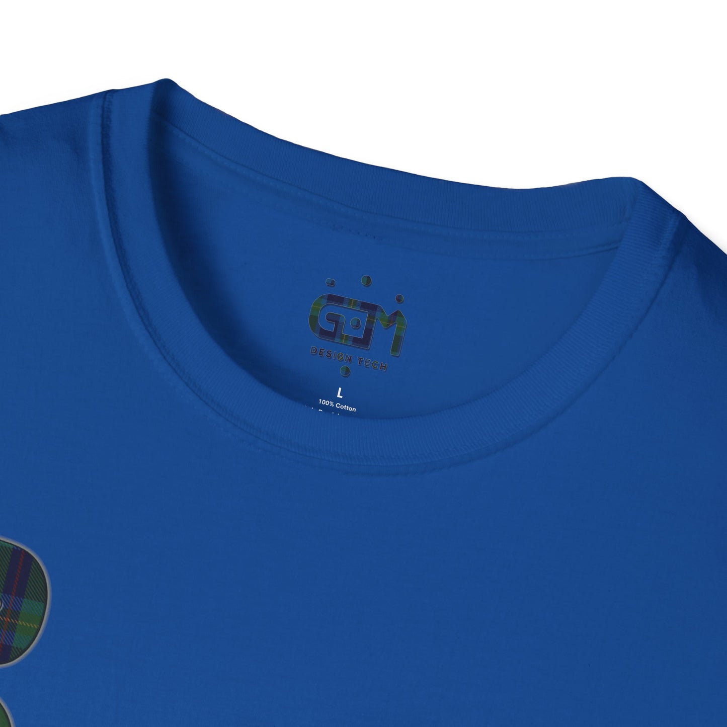 Scotland Lettering Miller Tartan Softstyle T-Shirt, Unisex Tee, Various Colours