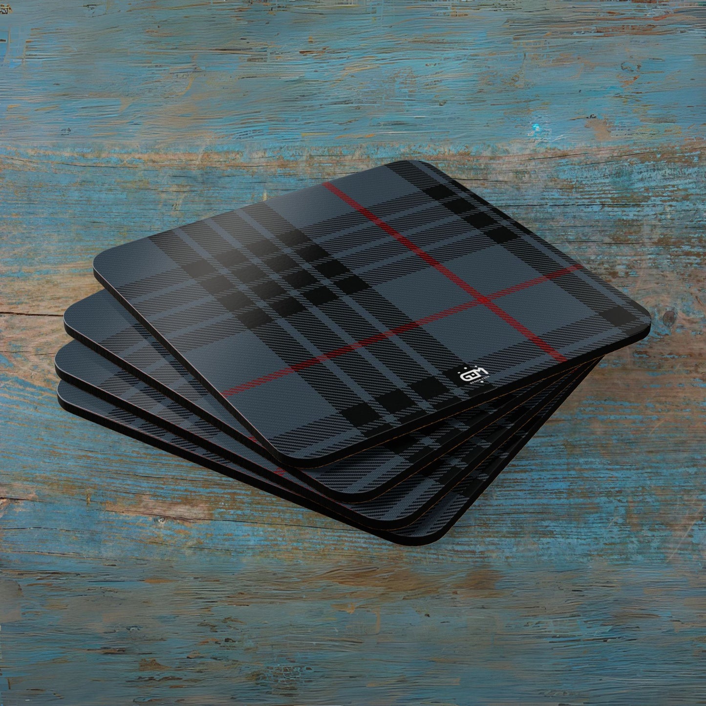 Scottish Tartan Cork Coaster Set (M/Mc/Mac)