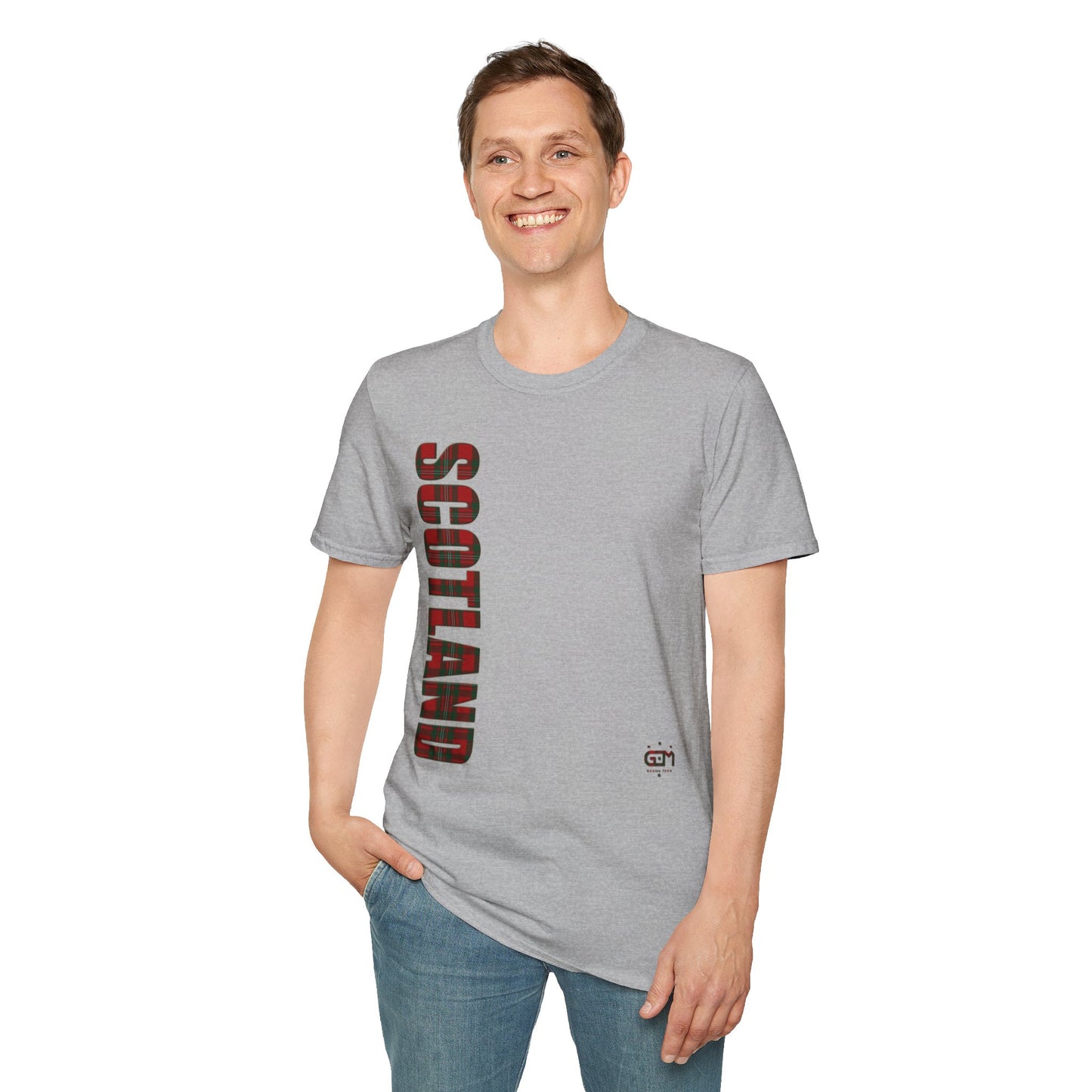 Tartan Scotland Lettrage Softstyle T-shirt unisexe, MacGregor Tartan Tee