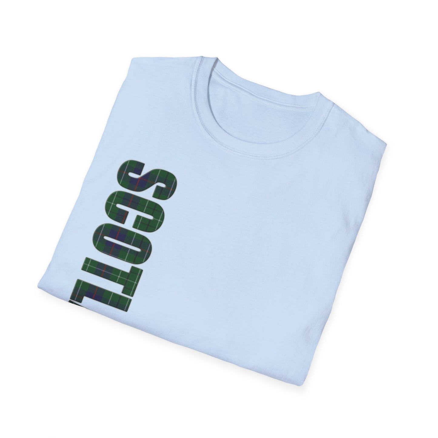 Tartan Scotland Lettrage Softstyle T-shirt unisexe, Duncan Tartan Tee