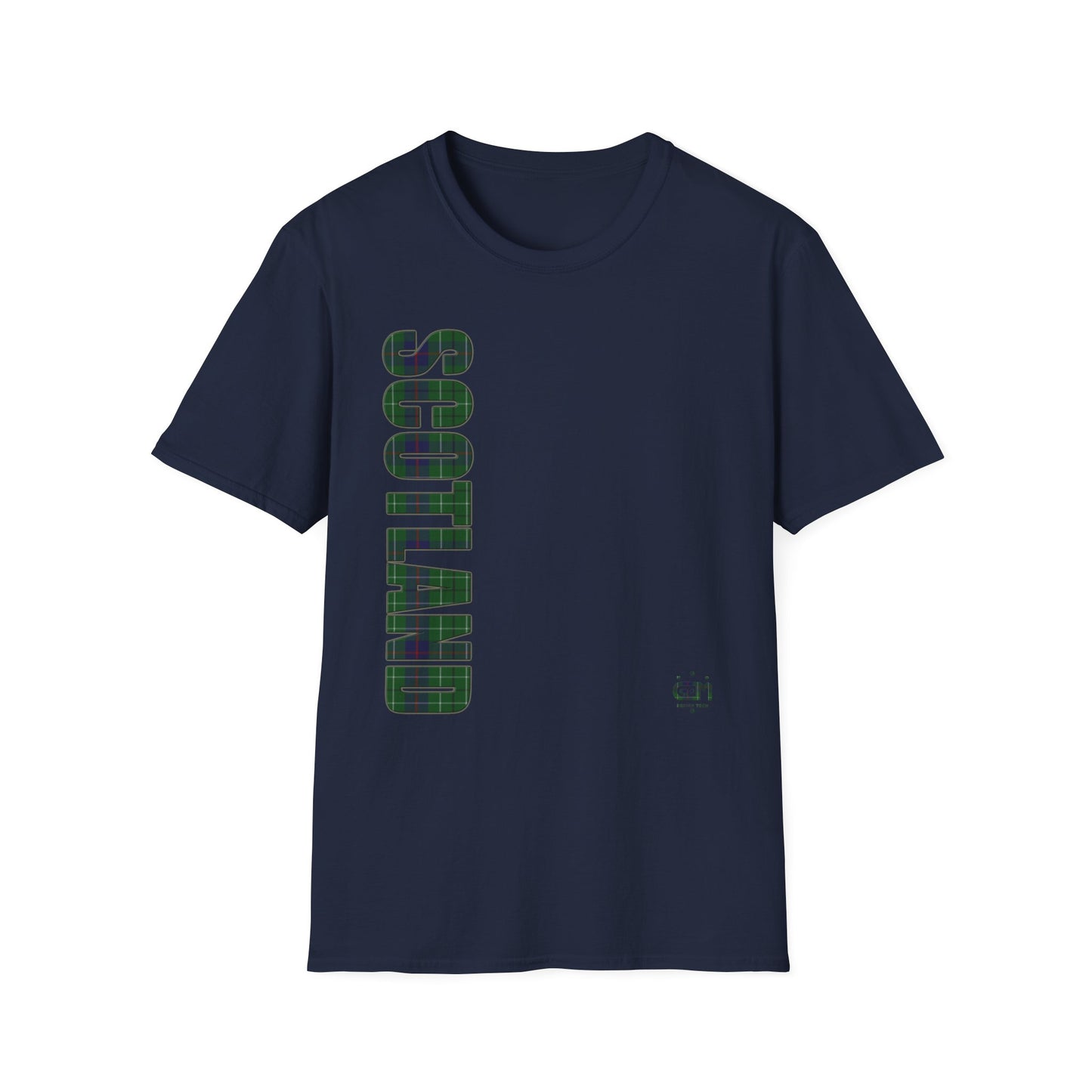 Tartan Scotland Lettrage Softstyle T-shirt unisexe, Duncan Tartan Tee