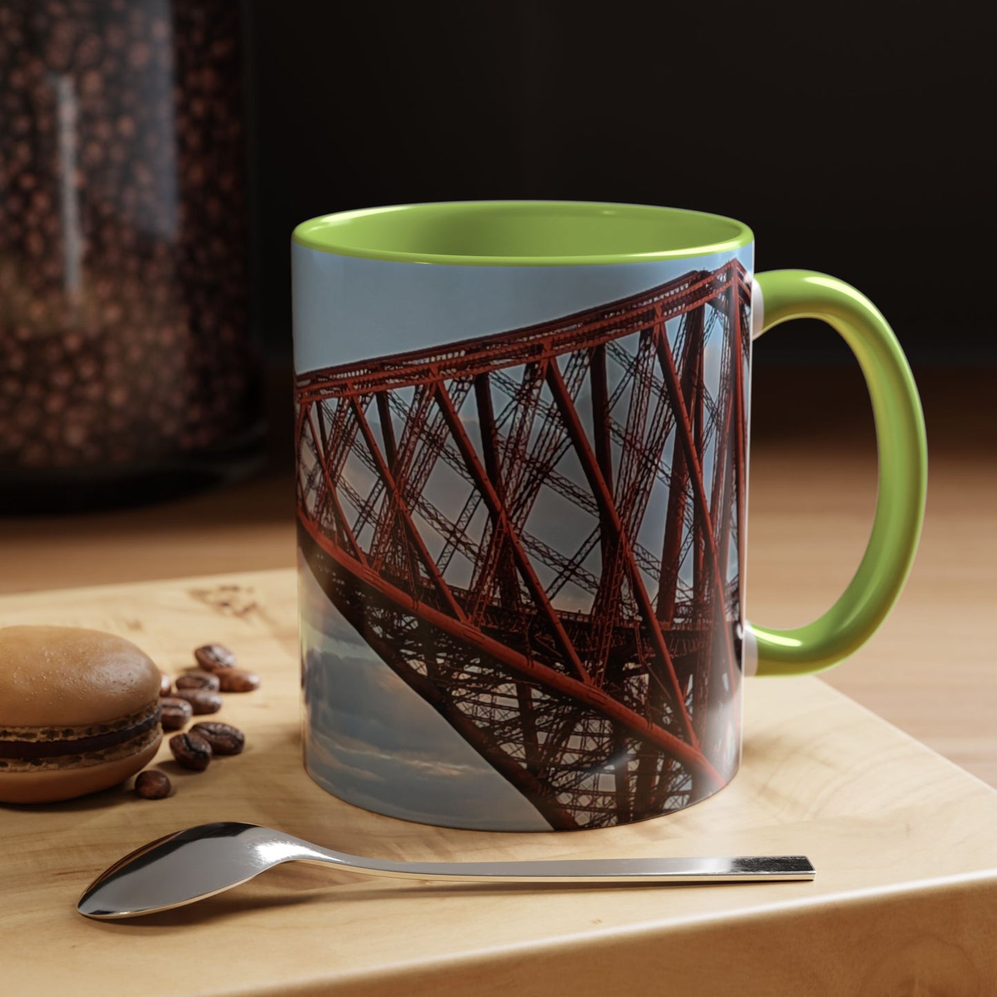 Tasses décoratives Écosse en gros plan - Scènes variées (vert clair)