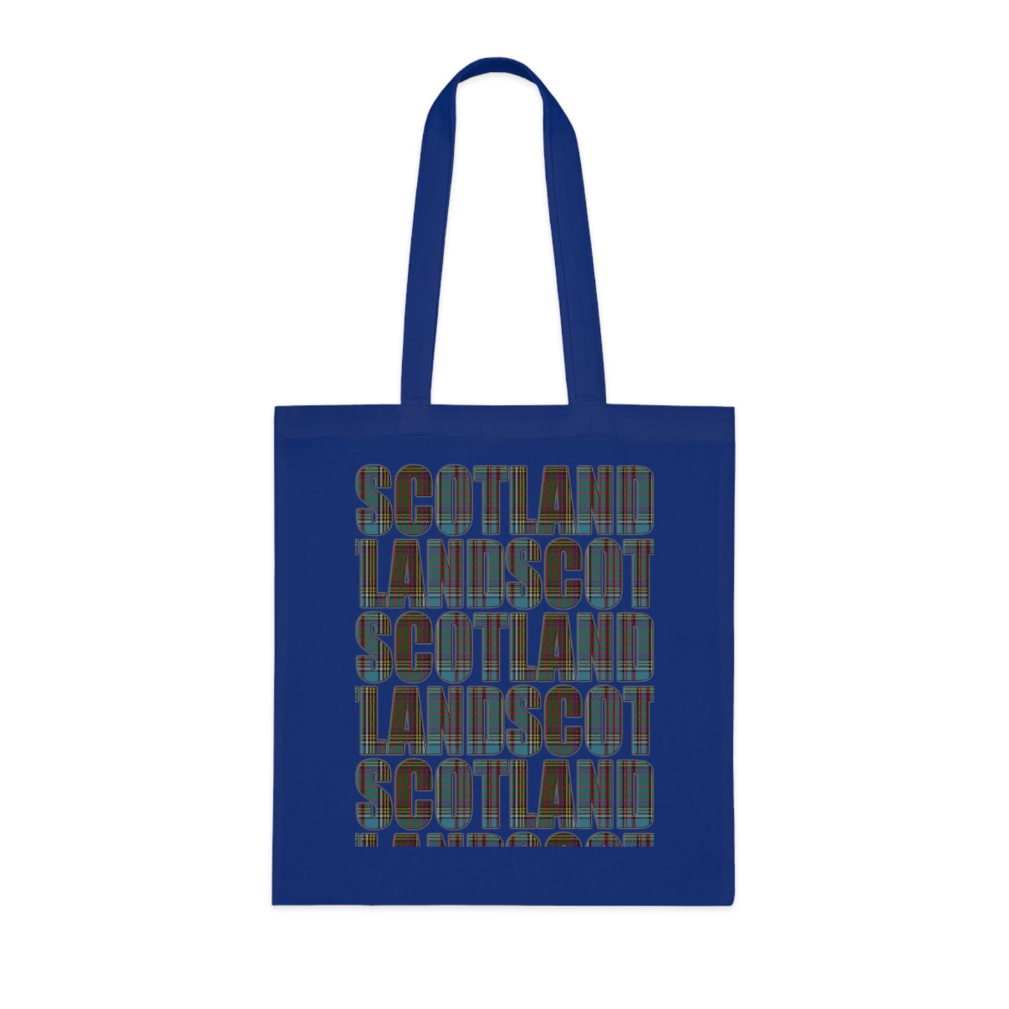 Sac fourre-tout en coton réversible avec carte tartan d'Écosse - Anderson Tartan