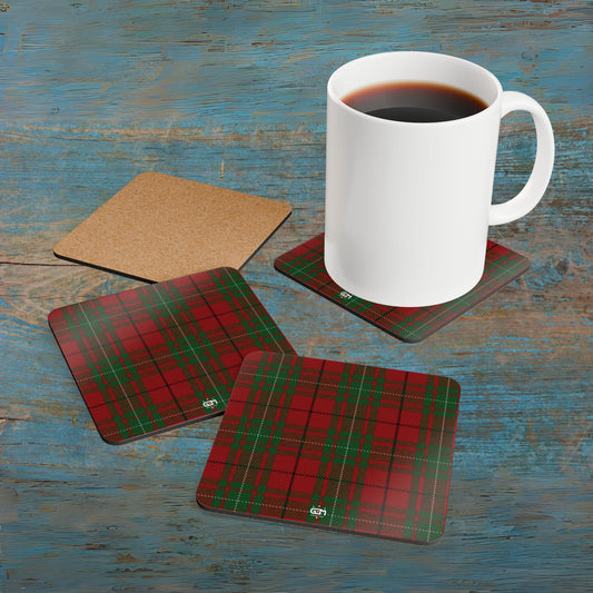 Scottish Tartan Cork Coaster Set (M/Mc/Mac)