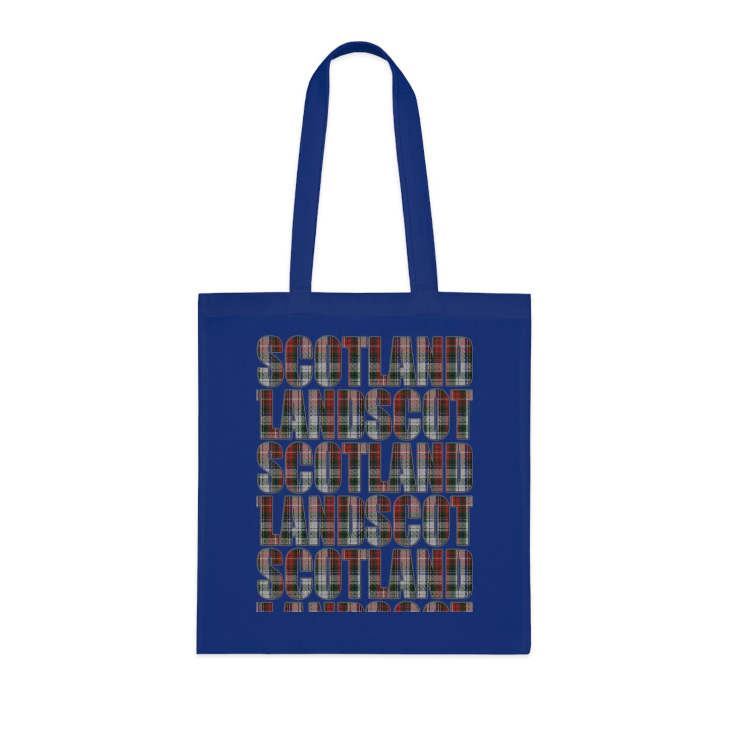 Sac fourre-tout en coton réversible avec carte tartan d'Écosse - Stewart Tartan