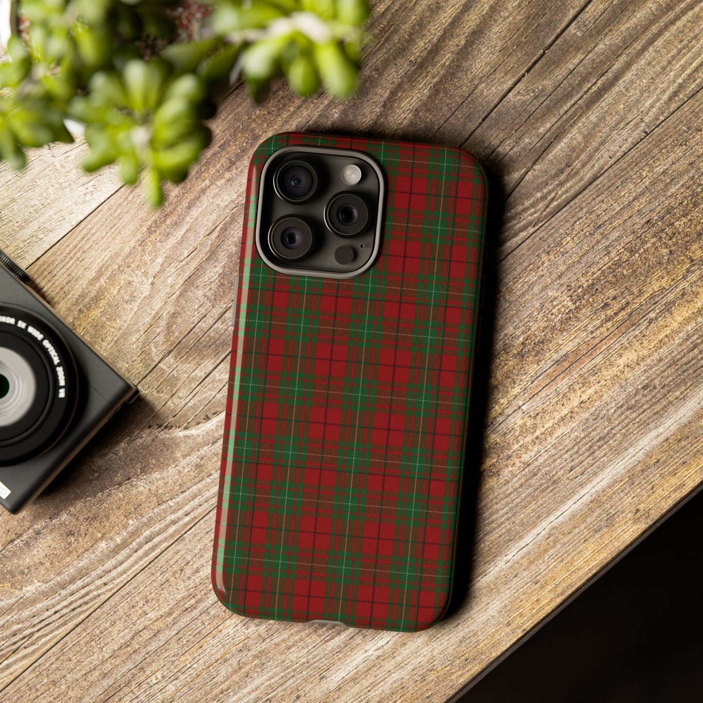 Étui de téléphone à motif tartan écossais - MacAuley, Divers