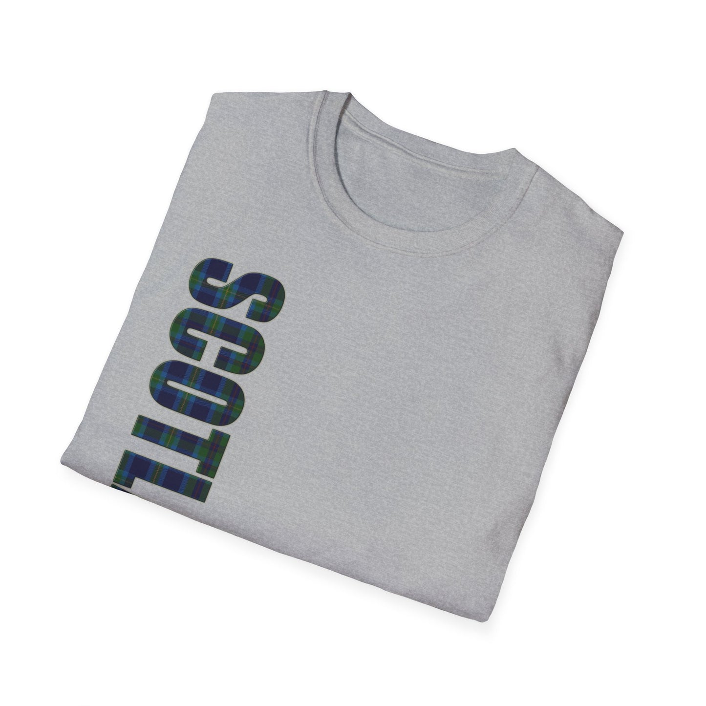 Tartan Scotland Lettrage Softstyle T-shirt unisexe, Miller Tartan Tee