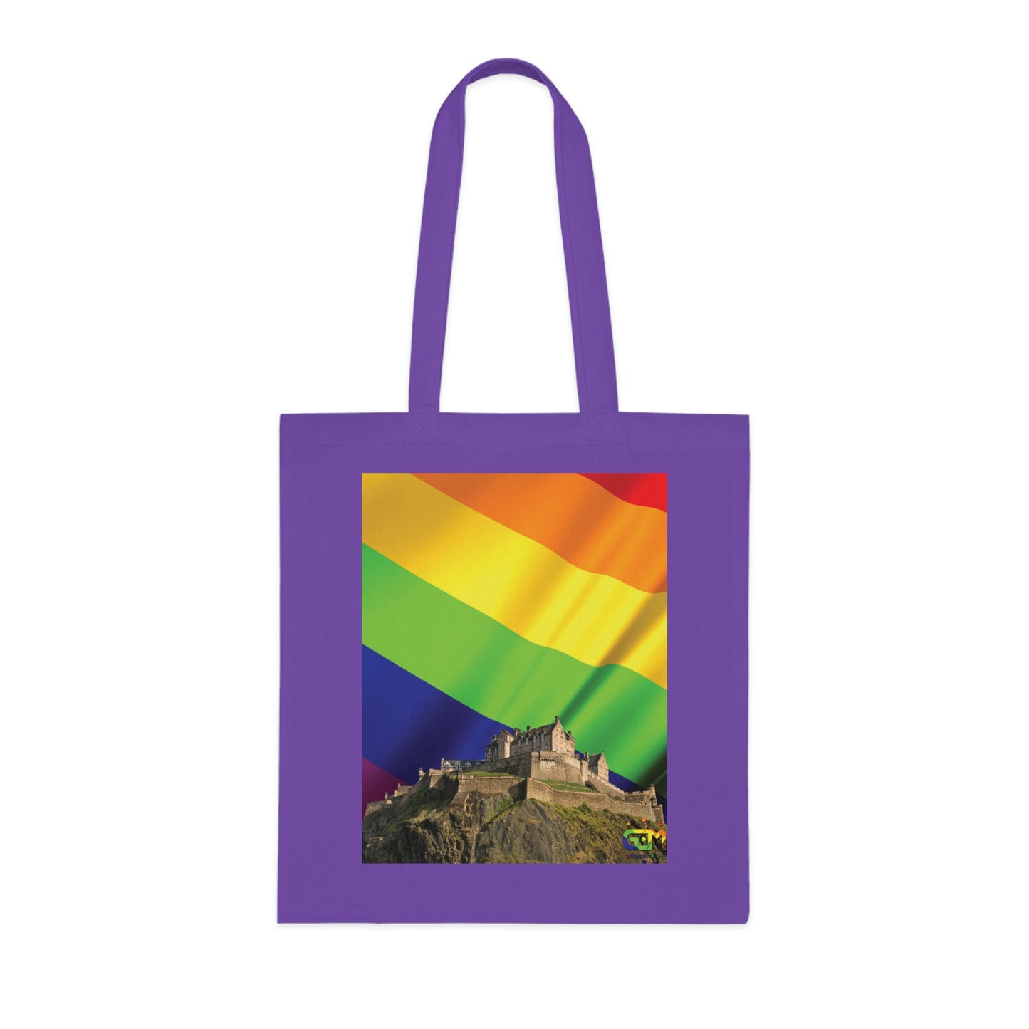 Ciel de drapeau de fierté du château d'Édimbourg Tote bag doublé