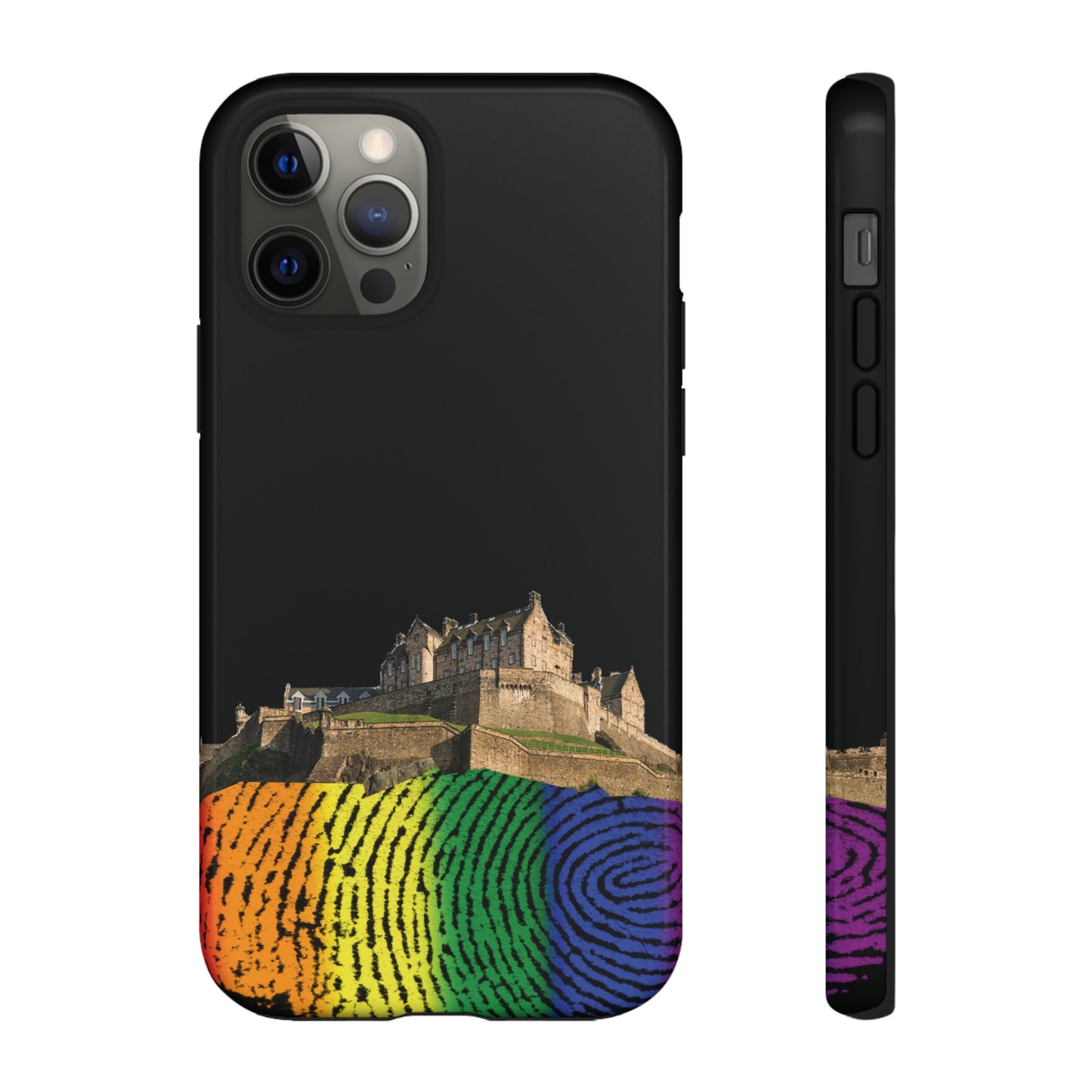 Edinburgh Castle Pride Rockface Phone Case - Fingerprint, Various