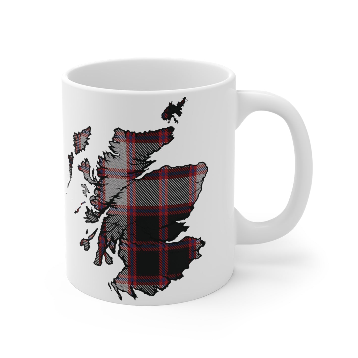 Tasse de carte de tartan d’Écosse - MacPherson Tartan, différentes tailles