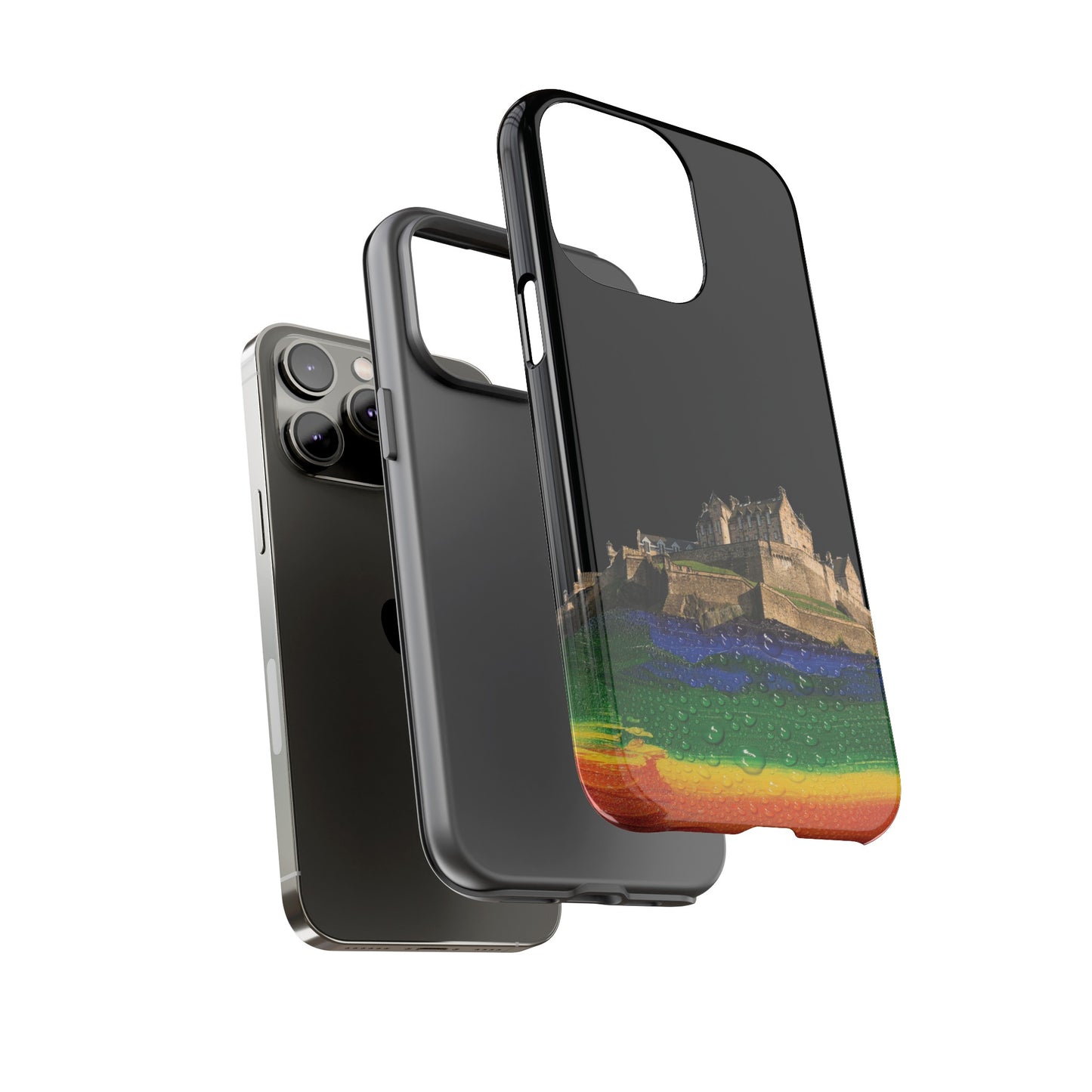 Edinburgh Castle Pride Rockface Phone Case - Rain, Various