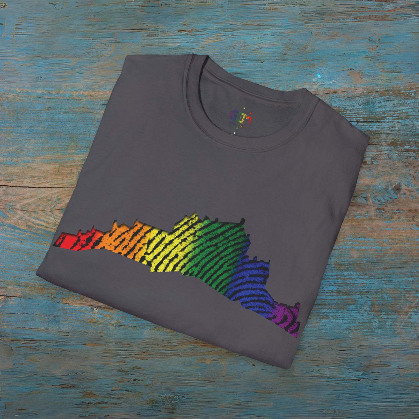 Edinburgh Castle Pride Fingerprint Art Unisex T-Shirt