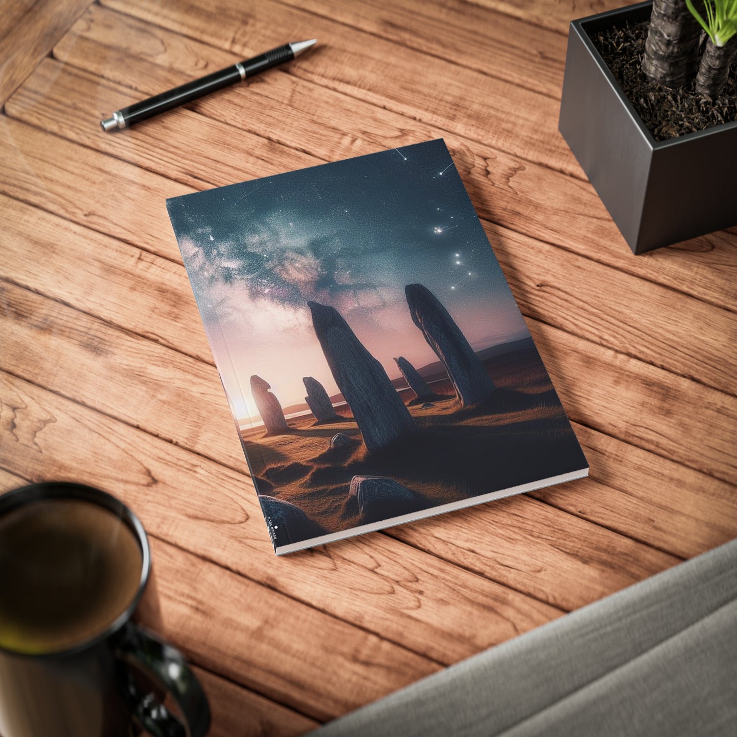 Callanish Standing Stones Art Softcover Notebook, A5