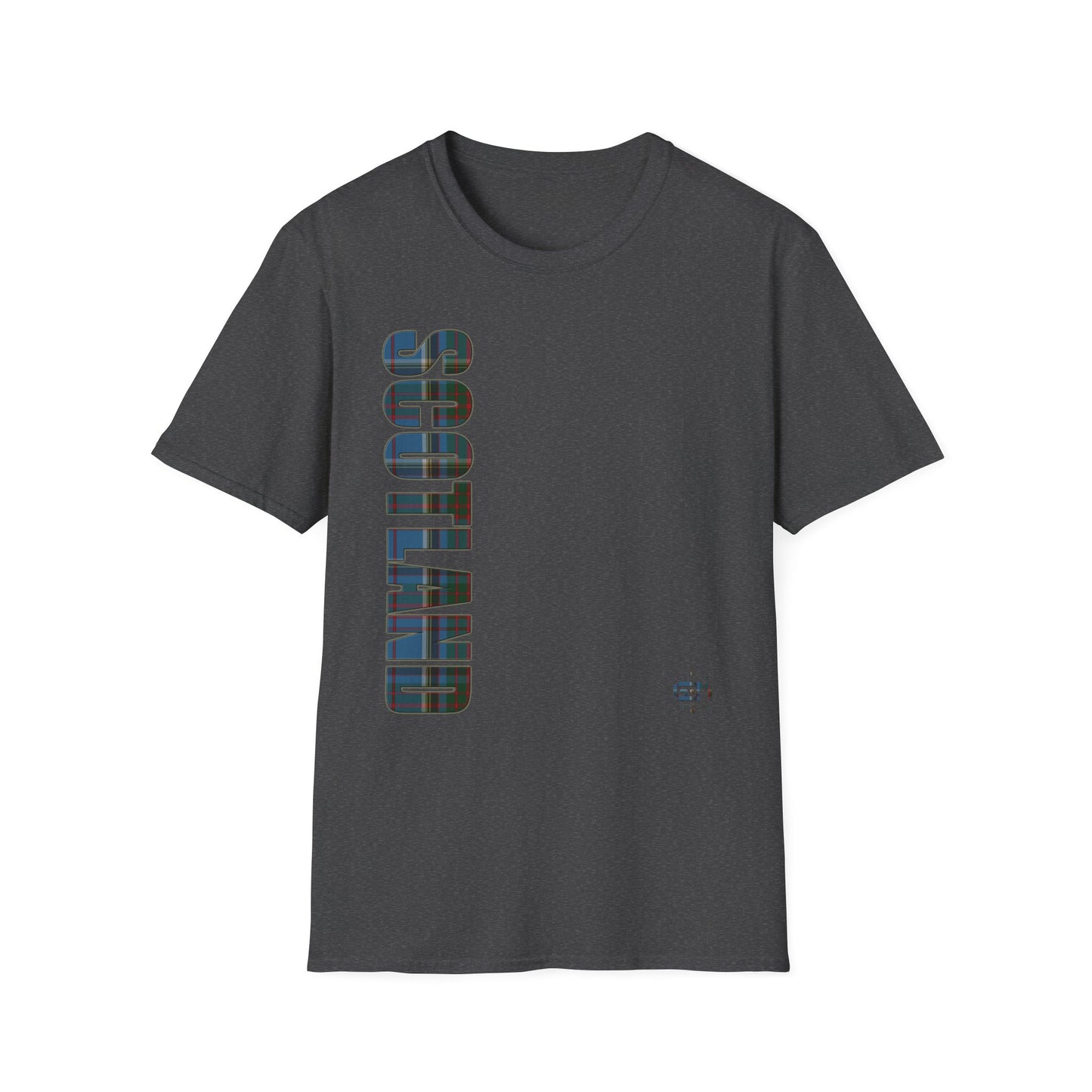 Tartan Scotland Lettrage Softstyle T-shirt unisexe, Anderson Old Tartan Tee