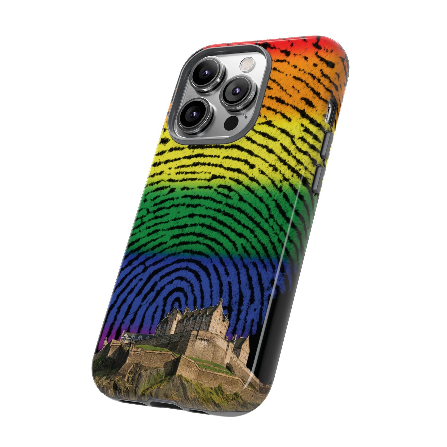 Edinburgh Castle Pride Phone Case - Fingerprint, Various
