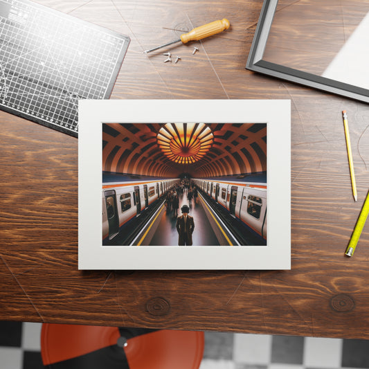 Glasgow’s Clockwork Orange Fine Art Print, Scotland Art, Cadre en papier, Différentes tailles, Horizontal