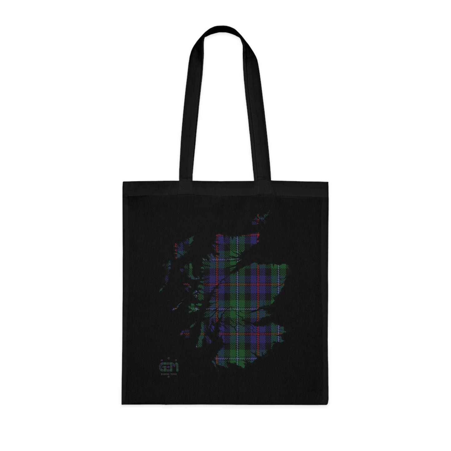 Sac fourre-tout en coton réversible avec carte tartan d'Écosse - Argyle Tartan