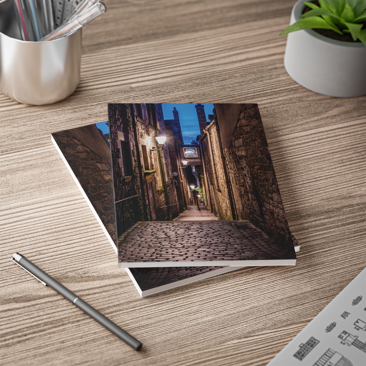 Edinburgh Alley Photo Softcover Notebook, A5