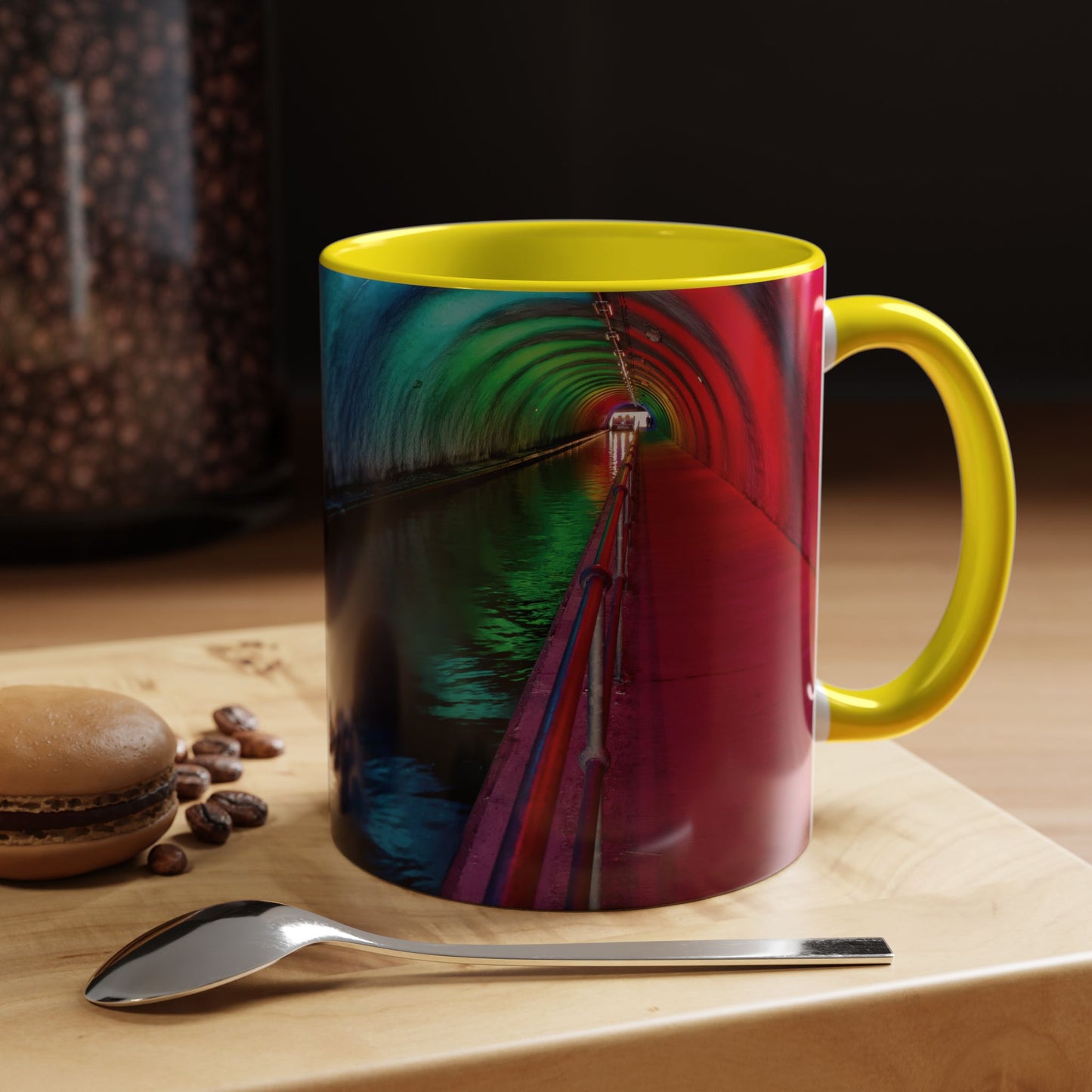Tasses décoratives Écosse en gros plan - Scènes variées (jaune)