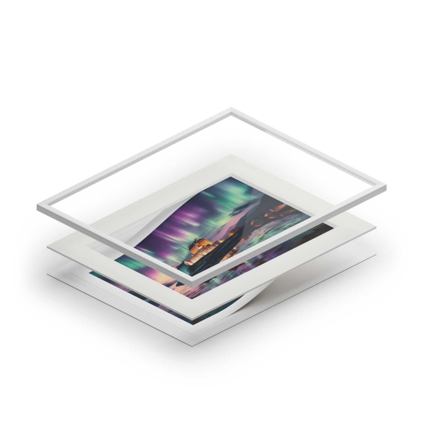 Eileen Donan Castle Fine Art Print, Scotland Art, Paper Frame, Various Sizes, Horizontal