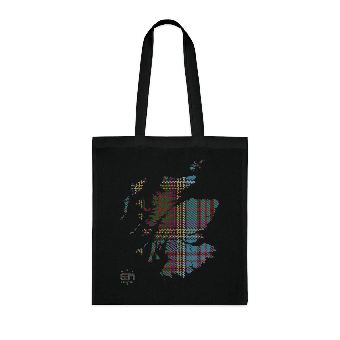 Sac fourre-tout en coton réversible avec carte tartan d'Écosse - Anderson Tartan