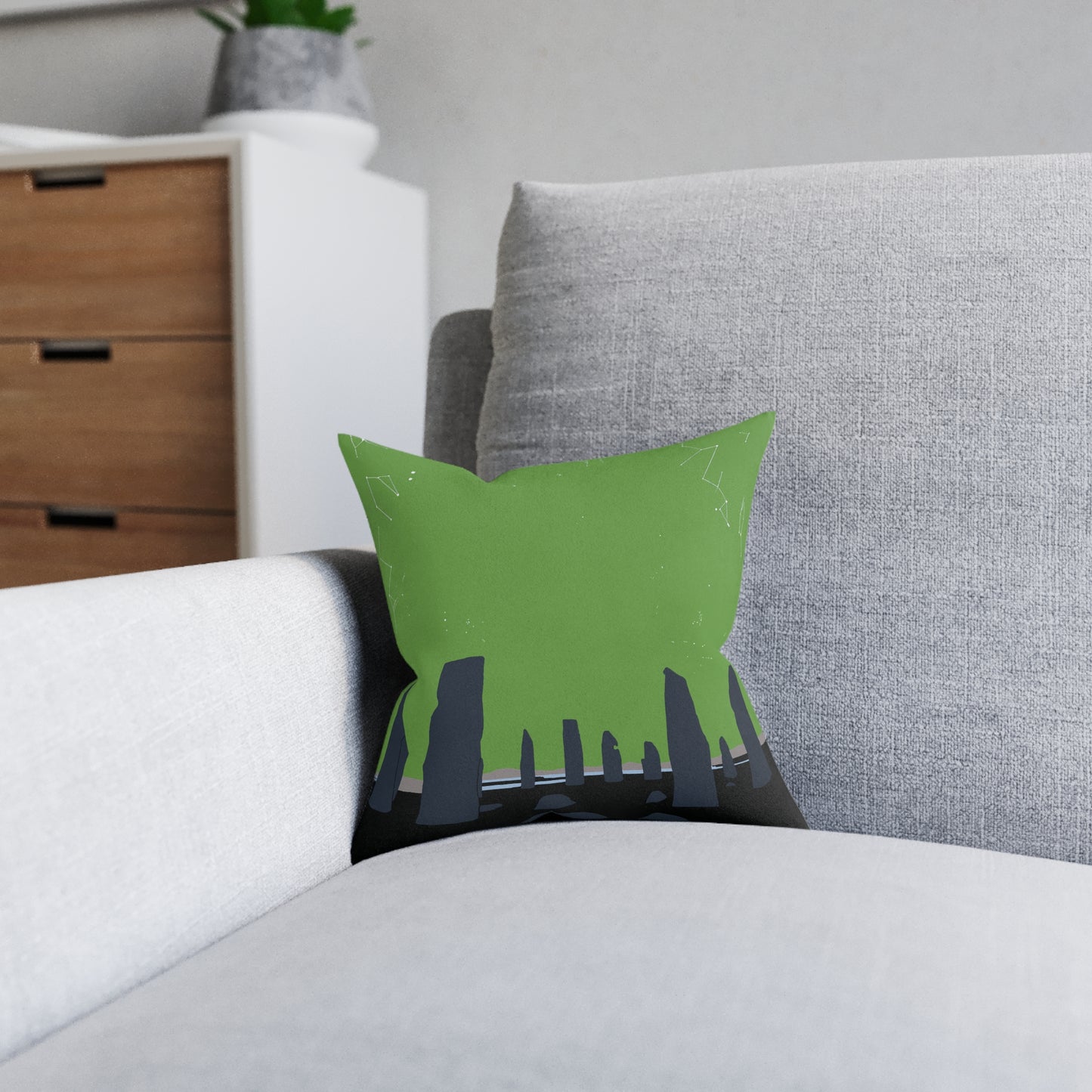 Coussins carrés Scotland Art Silhouette : différentes tailles