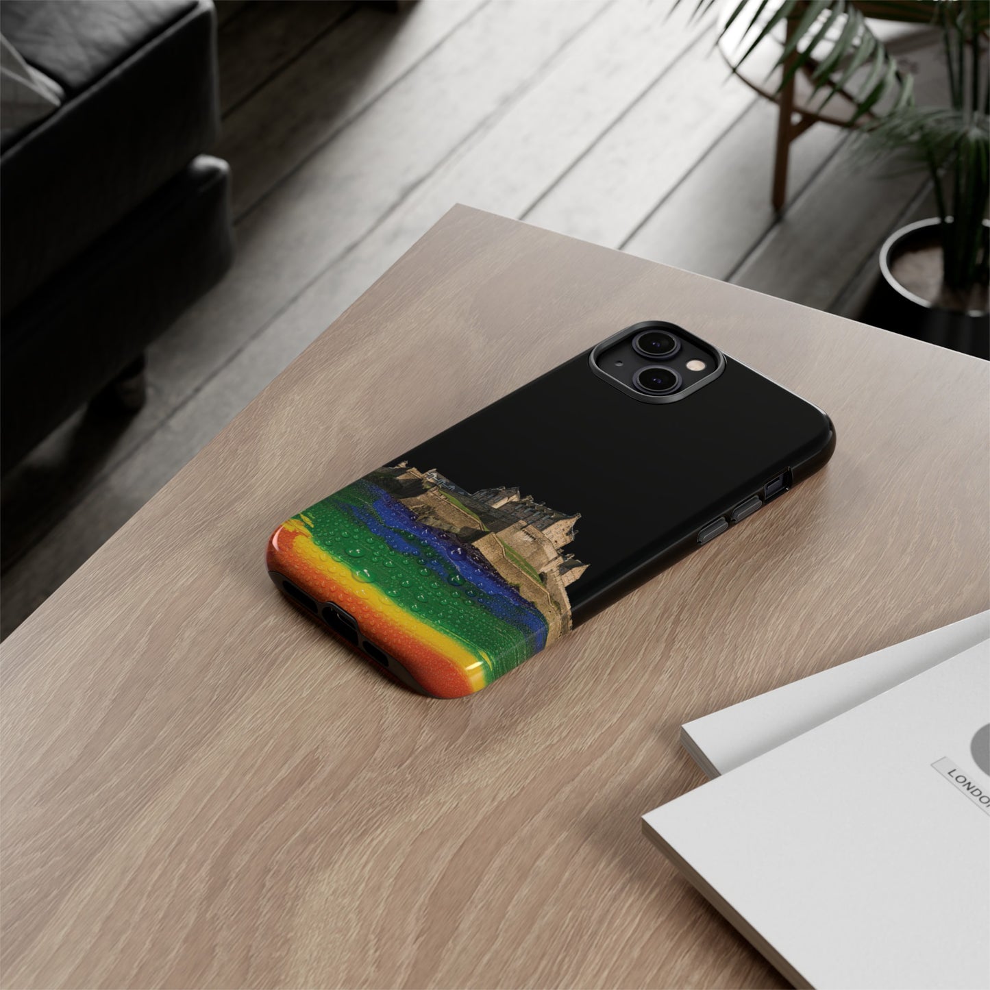 Edinburgh Castle Pride Rockface Phone Case - Rain, Various
