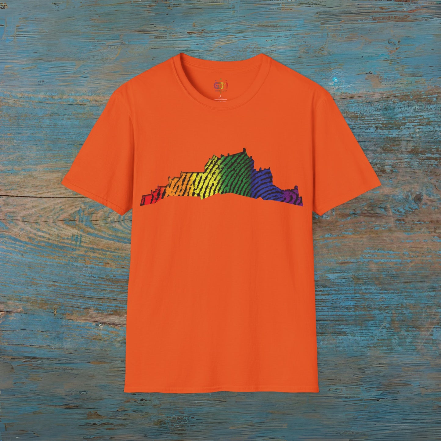 Edinburgh Castle Pride Fingerprint Art Unisex T-Shirt