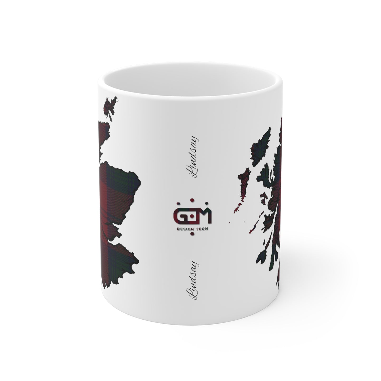 Tasse de carte de tartan d’Écosse - Lindsay Tartan, différentes tailles