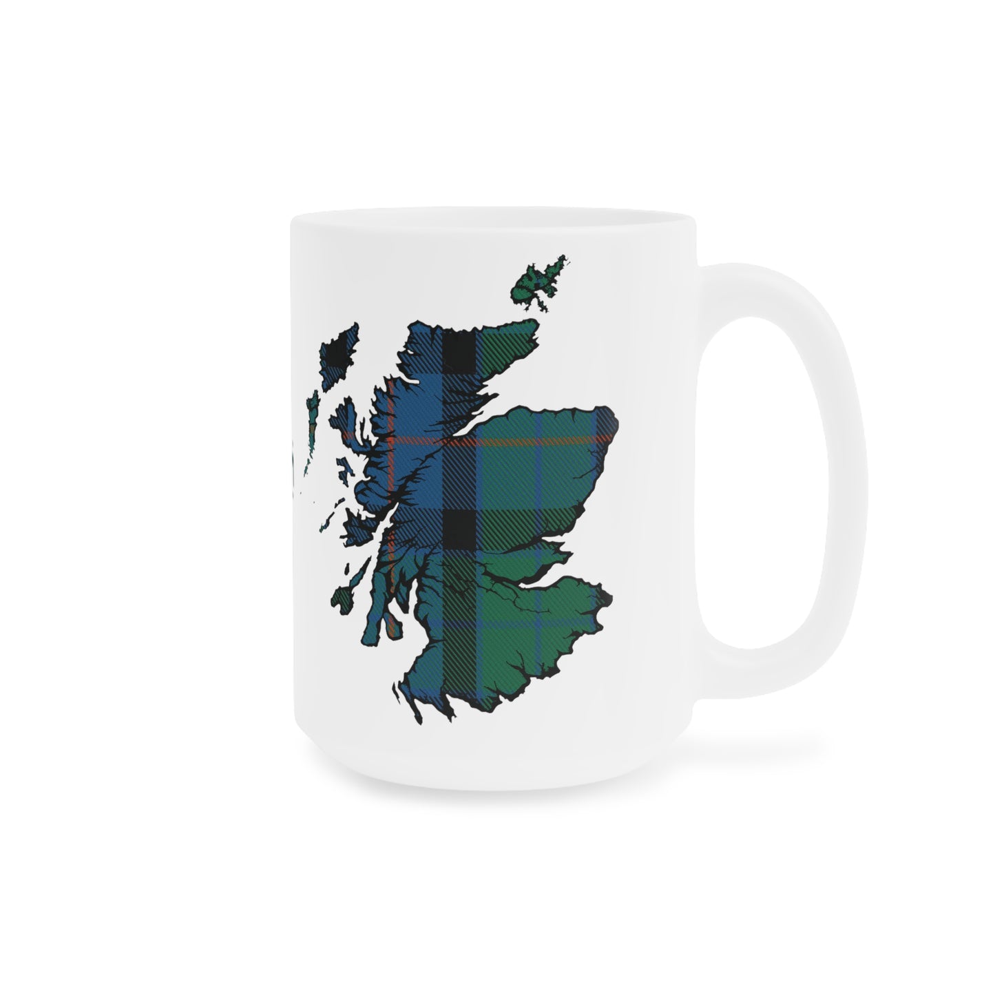 Tasse de carte de tartan d’Écosse - Tartan de fleur d’Écosse, différentes tailles