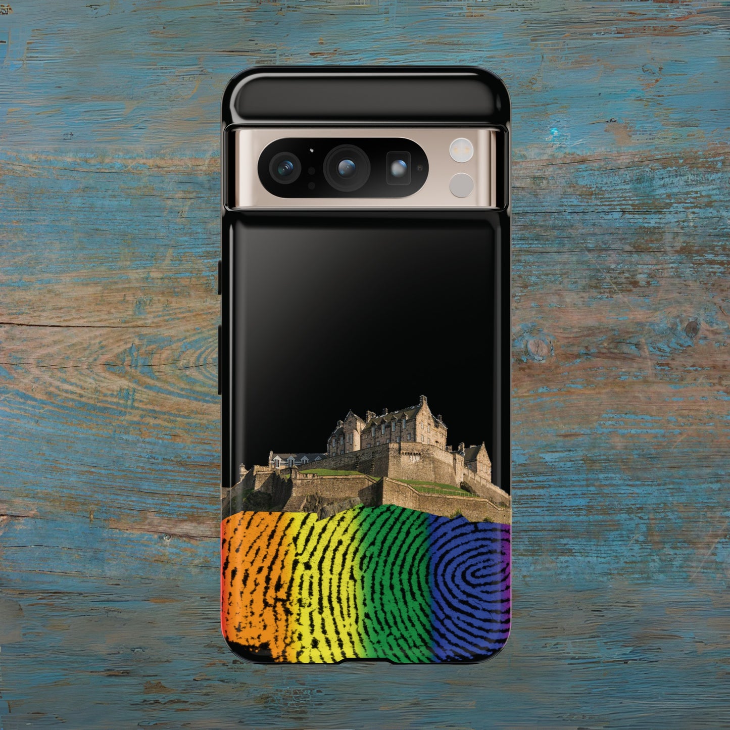 Edinburgh Castle Pride Rockface Phone Case - Fingerprint, Various