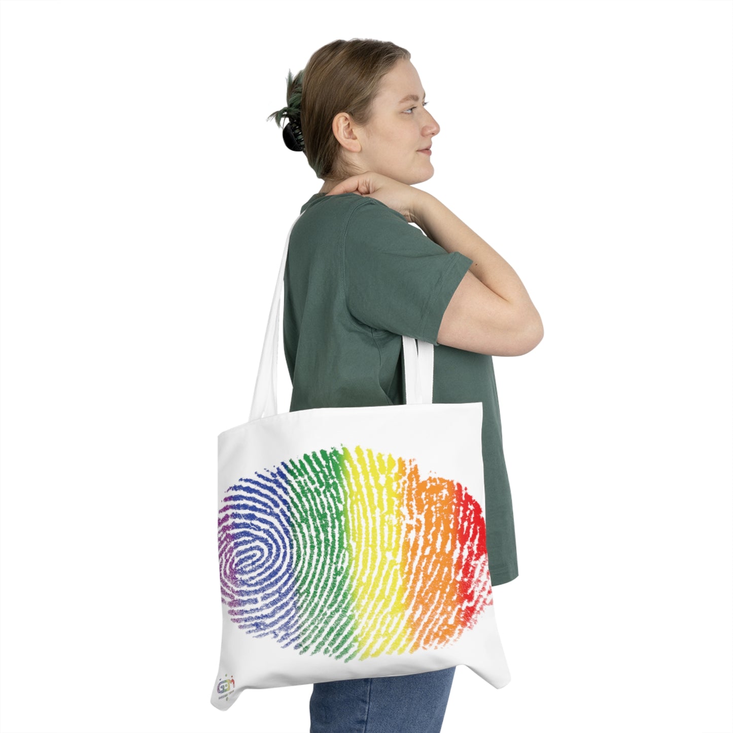 Sac fourre-tout à bandoulière à empreintes digitales Pride