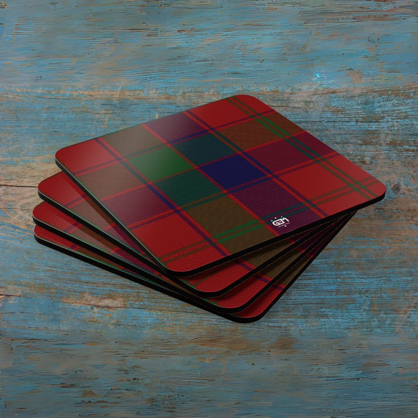 Scottish Tartan Cork Coaster Set (N-S)