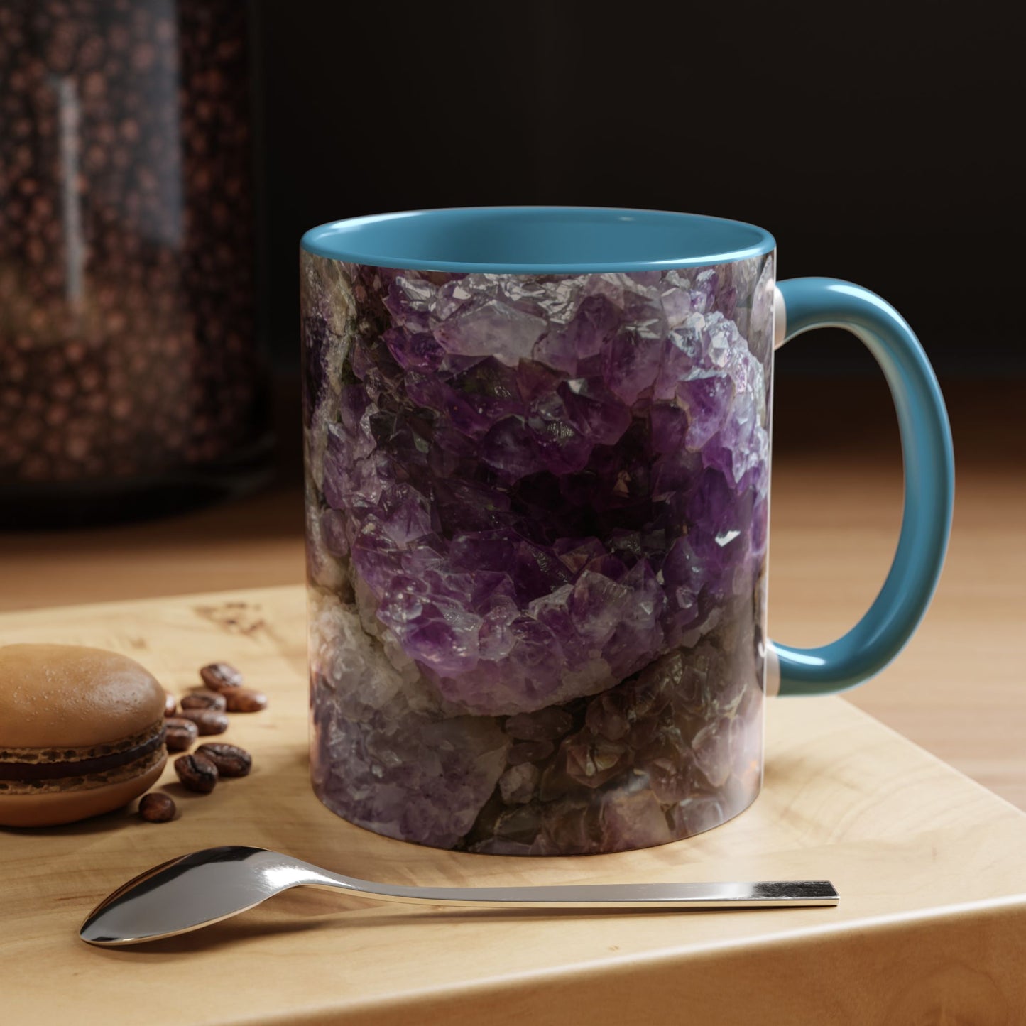 Tasses décoratives Écosse en gros plan - Scènes variées (bleu clair)