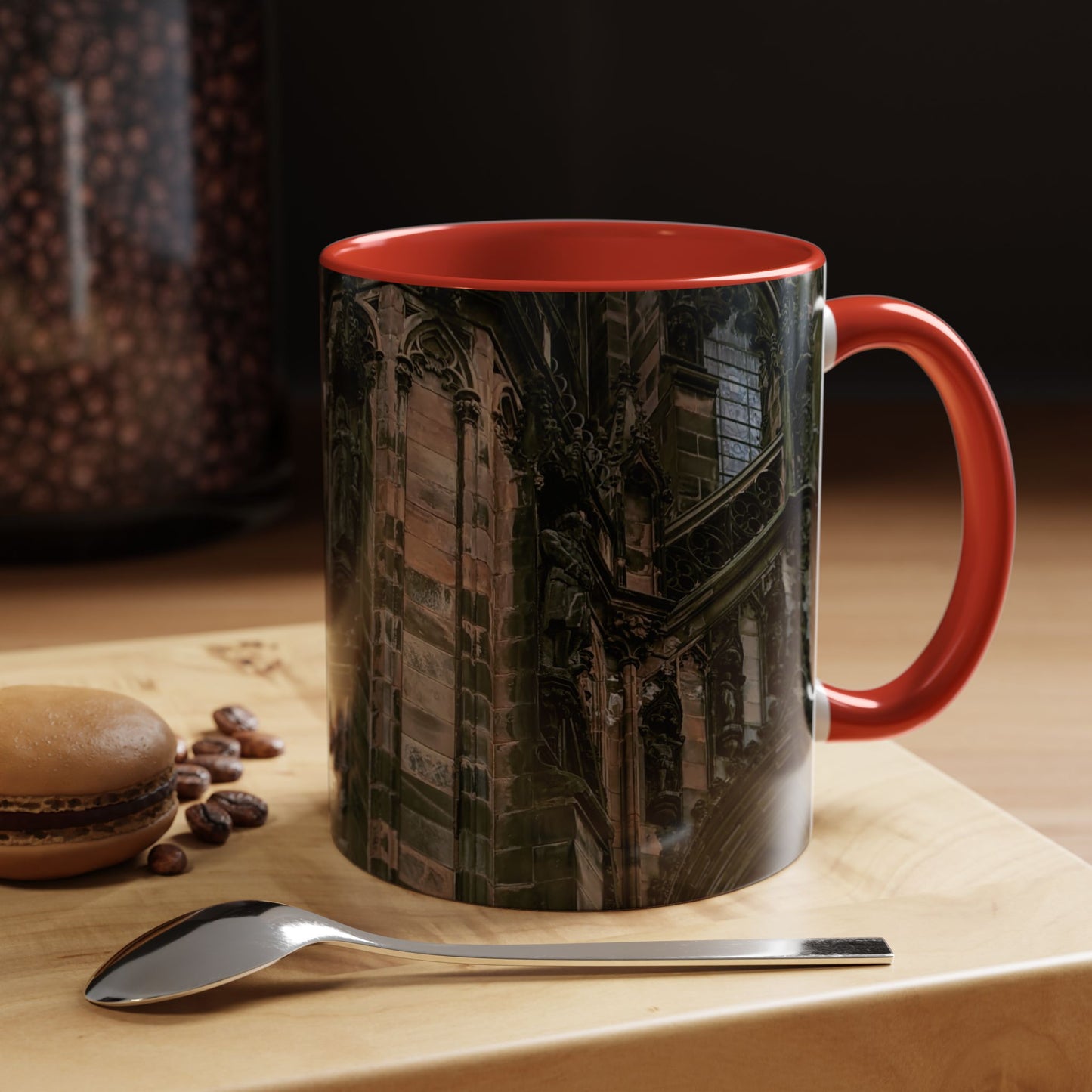 Tasses décoratives Écosse en gros plan - Scènes variées (rouge)