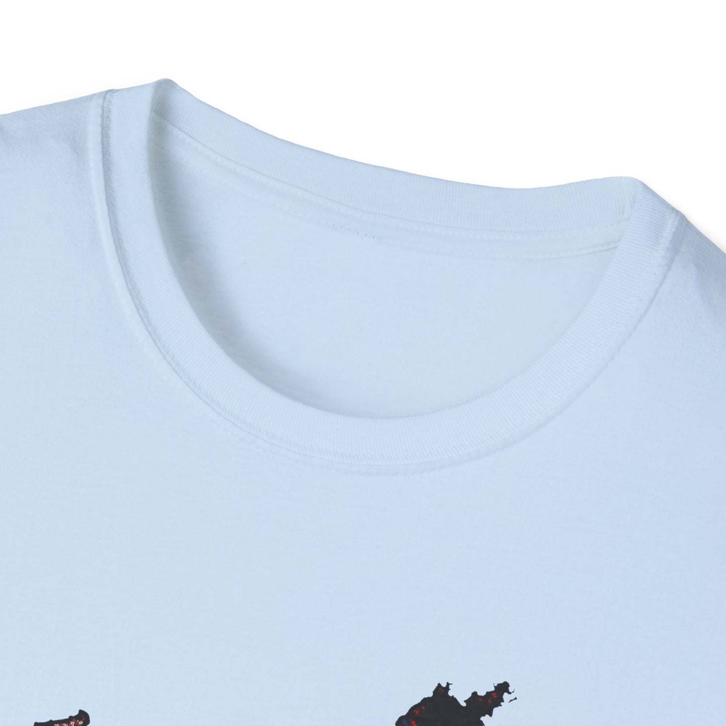 Tartan Scotland Map Softstyle Unisex T-Shirt - MacPherson Tartan Tee