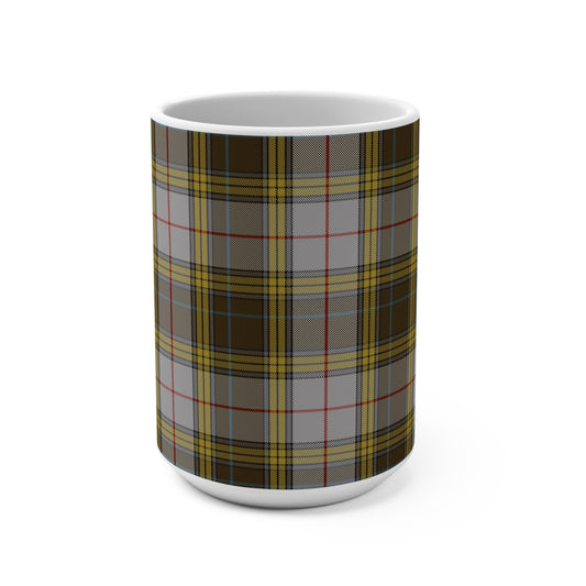 Scottish Tartan Mug 15oz, Buchanan Dress Tartan