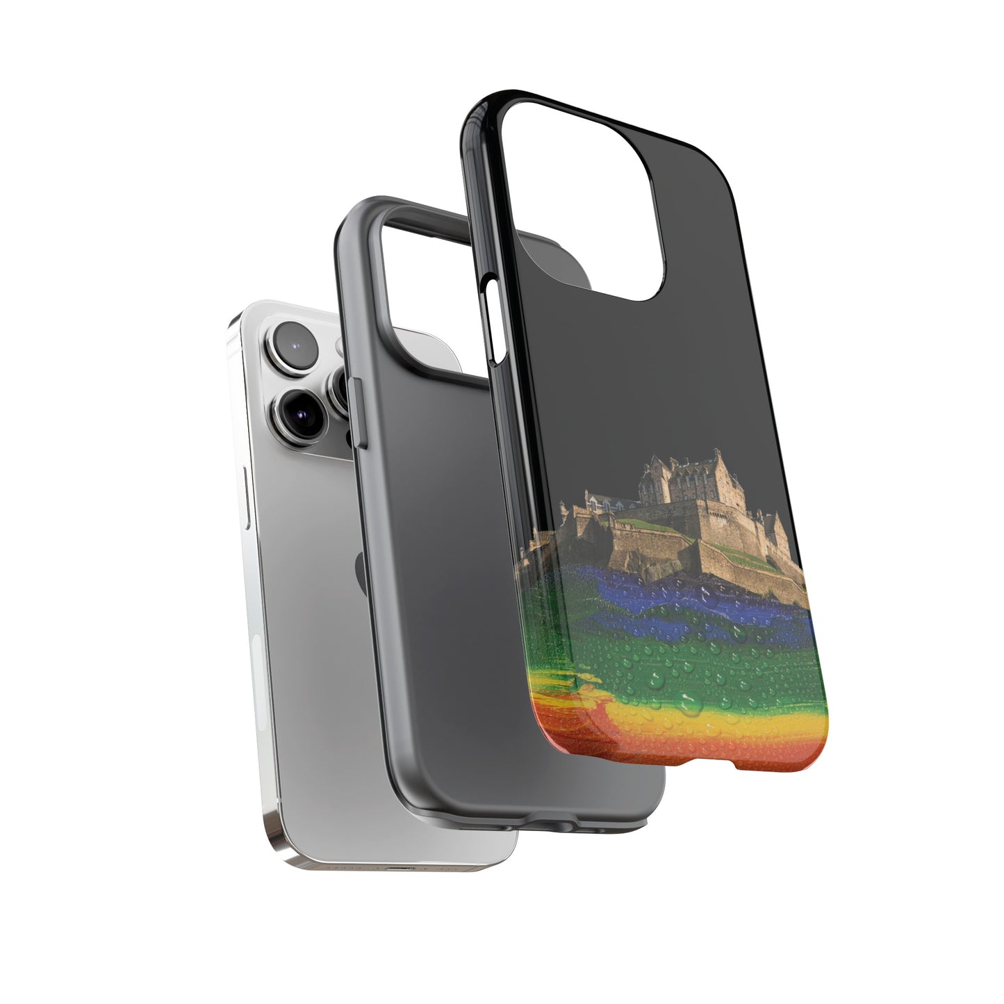 Edinburgh Castle Pride Rockface Phone Case - Rain, Various