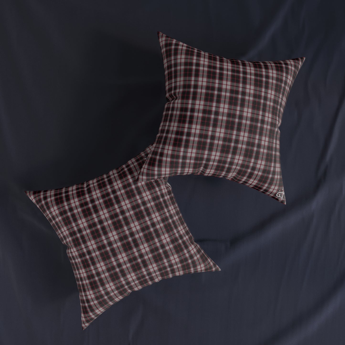 Coussin Carré Réversible : MacPherson Tartan, Différentes Tailles