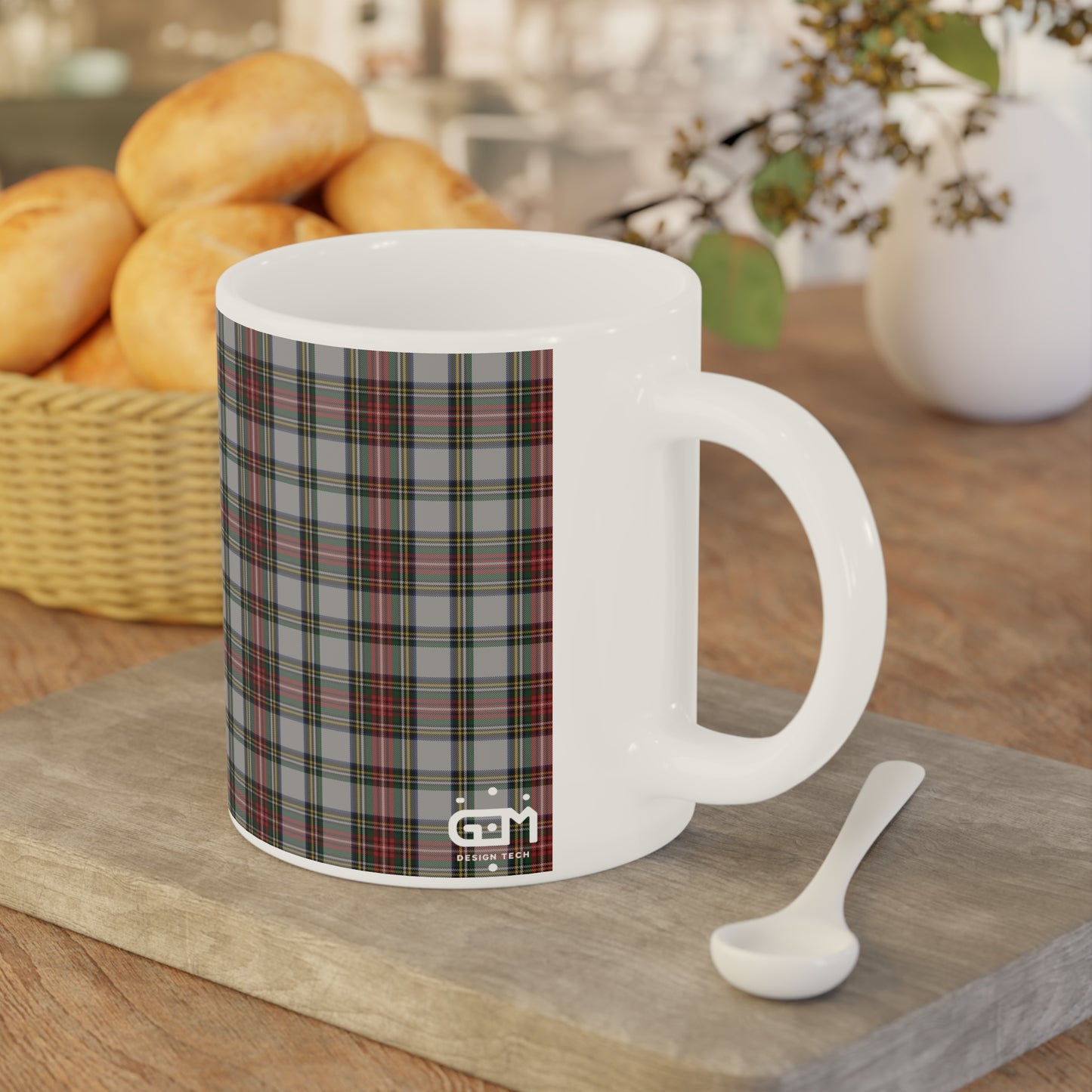 Tartan Mug - Stewart Dress Tartan, Écossais, Différentes Tailles