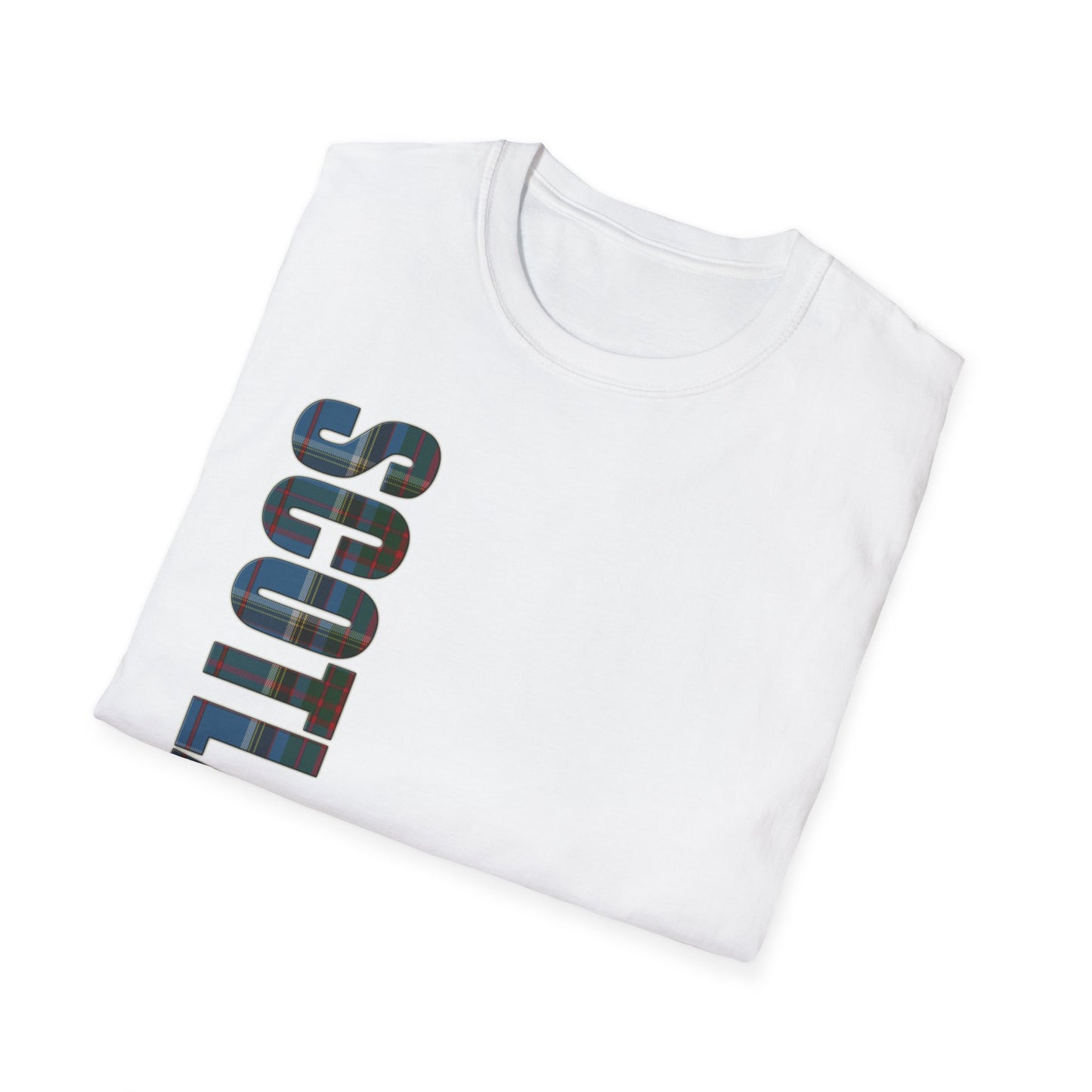 Tartan Scotland Lettrage Softstyle T-shirt unisexe, Anderson Old Tartan Tee
